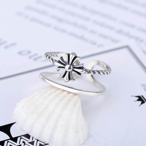 Bague croix femme argent tendance boh me chic